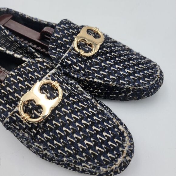 Tory Burch Calf Hair Horsebit Loafers Size 8.5 Slip On - Picture 14 of 14